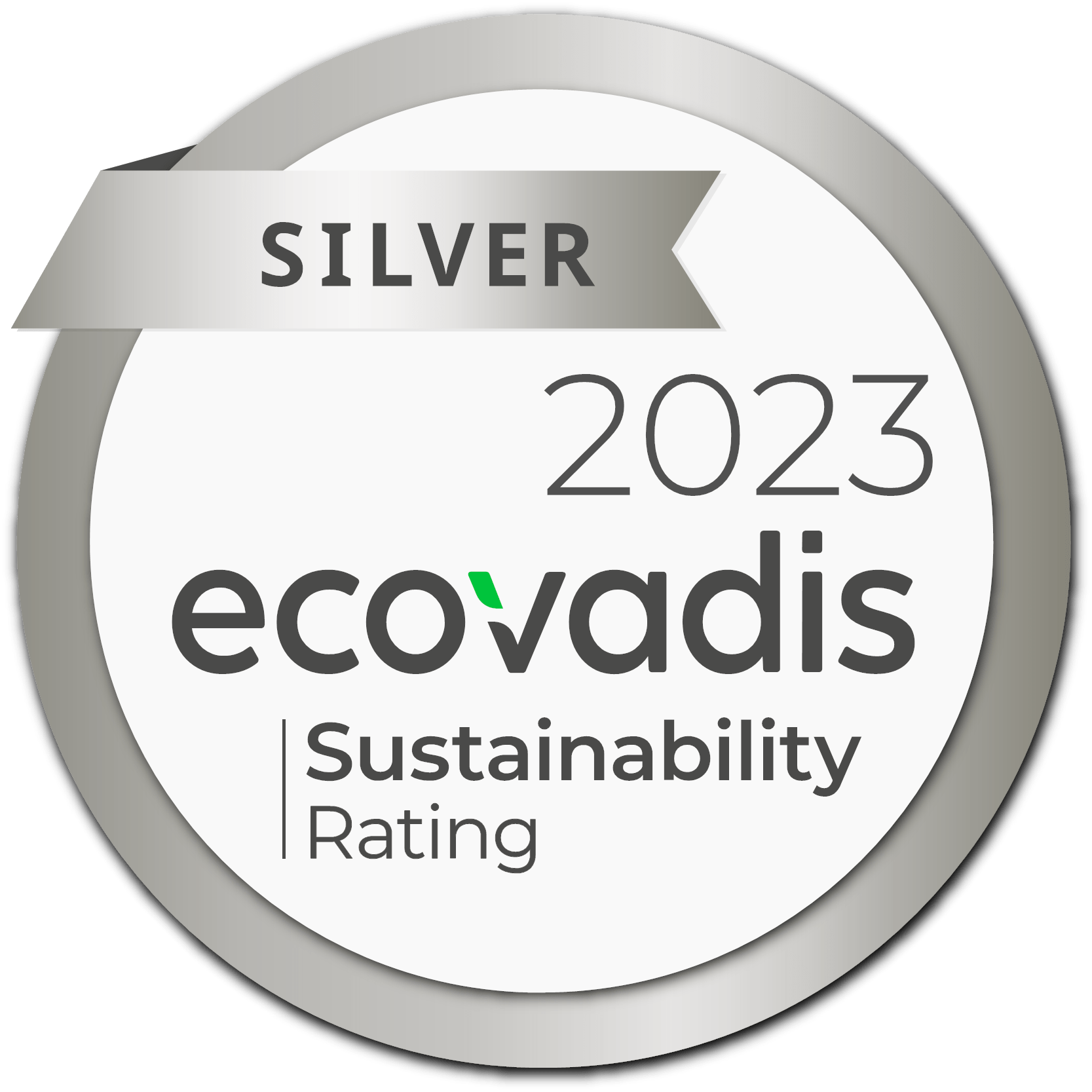 Ecovadis Silver 2023 Logo